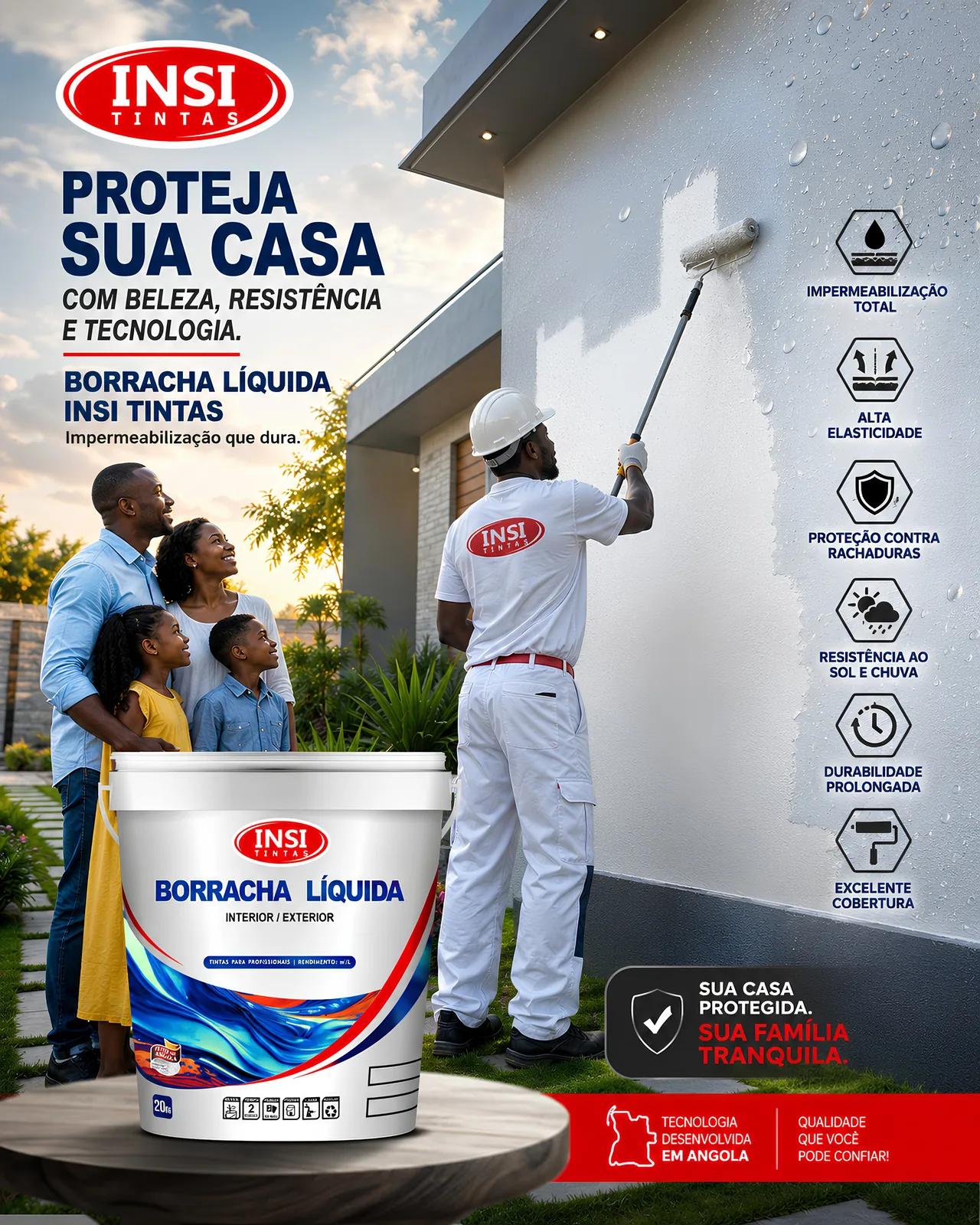 Borracha Líquida Insi — Impermeabilização que dura
