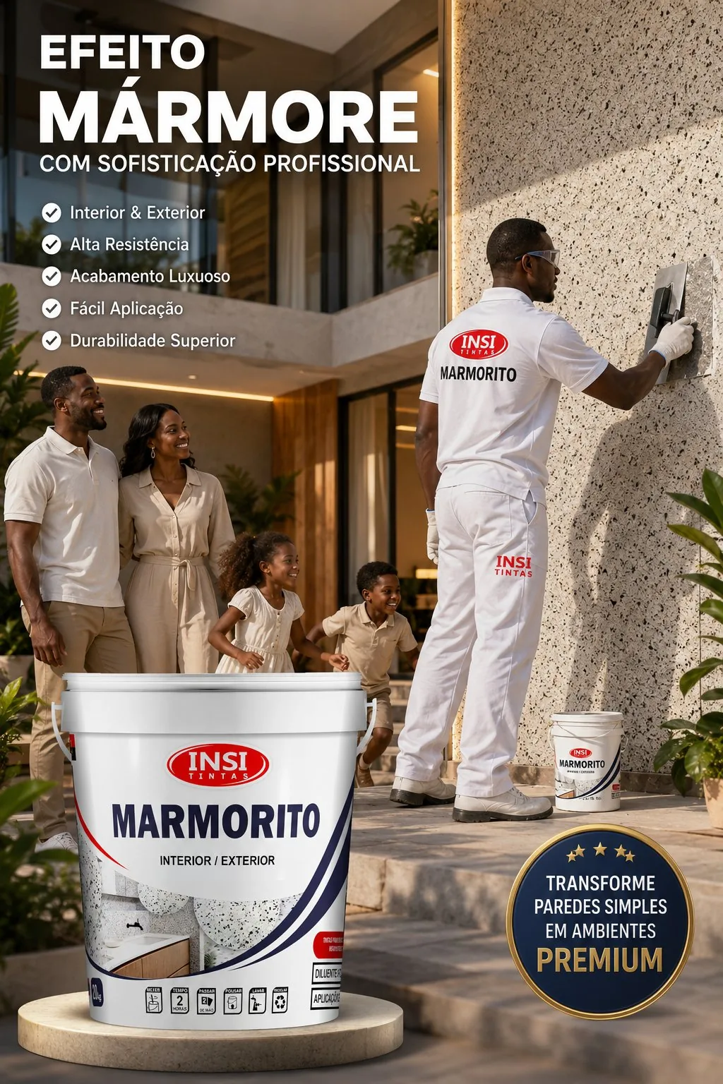 Marmorito Insi — Efeito Mármore Premium